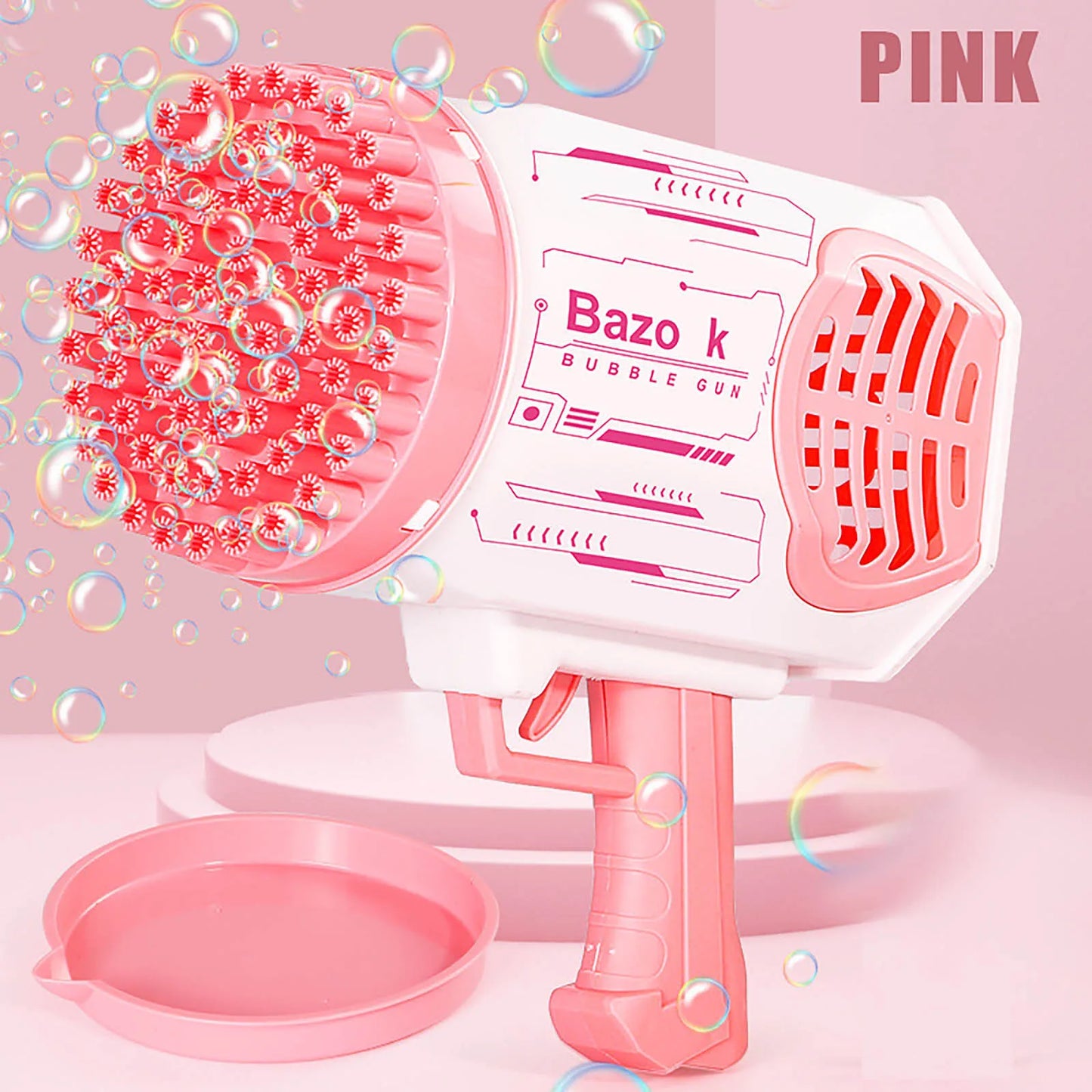 Bazooka Bubble Machine Gun | Soap Spray 69 Holes Gun