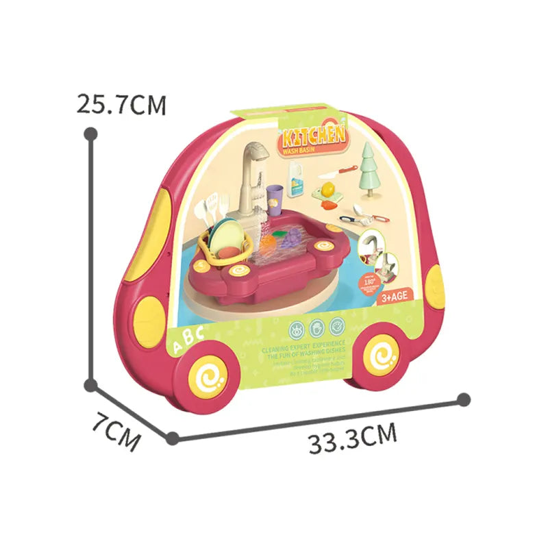 Kitchen Wash Basin 19 Pcs | Electric Dishcharge Dishwasher For Kids