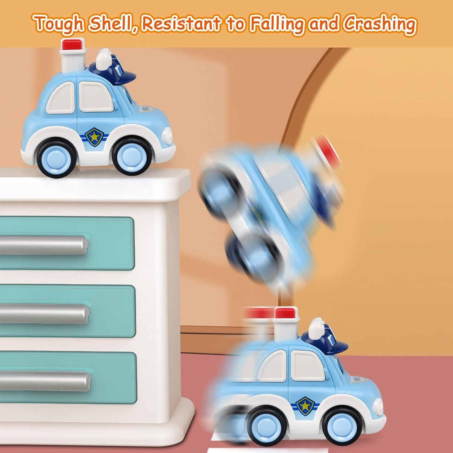 Press and Go Face Expression Cars For Kids