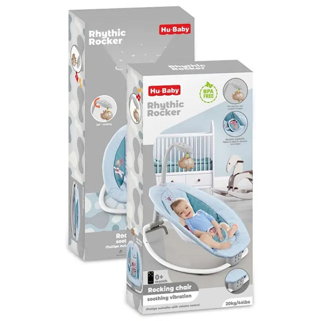 Rhythic Rocker Portable Electric Cradle| With Vibration And Remote Control