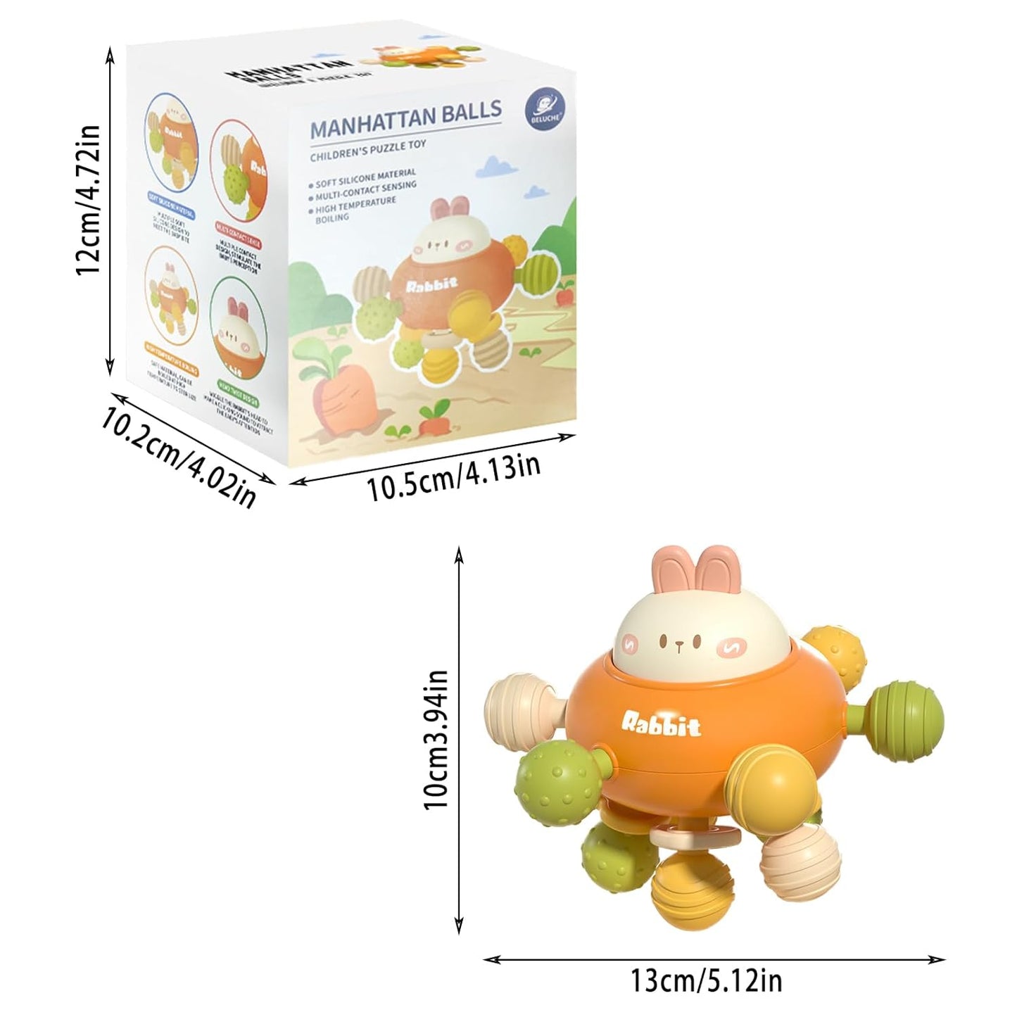 Manhattan Ball Rabbit | Multifunctional Toy For Baby