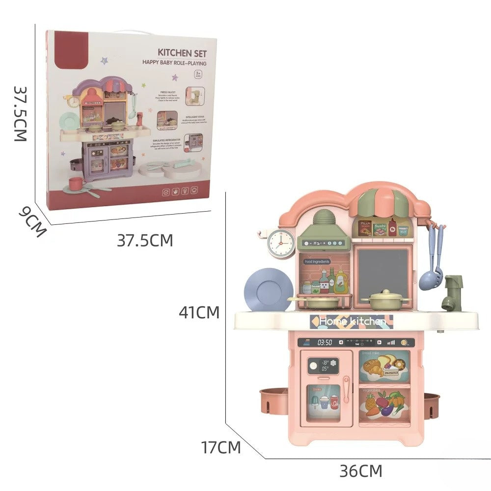 Multifunctional Happy Baby Role-Playing Kitchen Set | Water Sink Faucet With 25+ Accessories