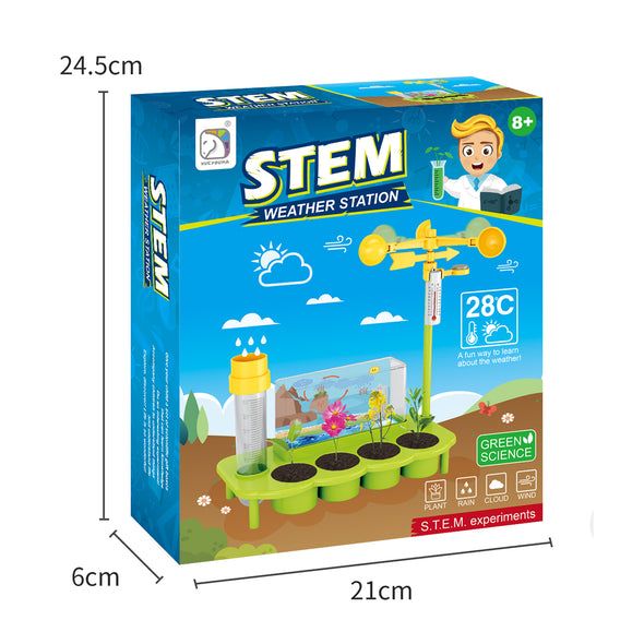 Stem Weather Station Kit | Science Experiment Kit For Kids | Plant Growth & Climate Observation