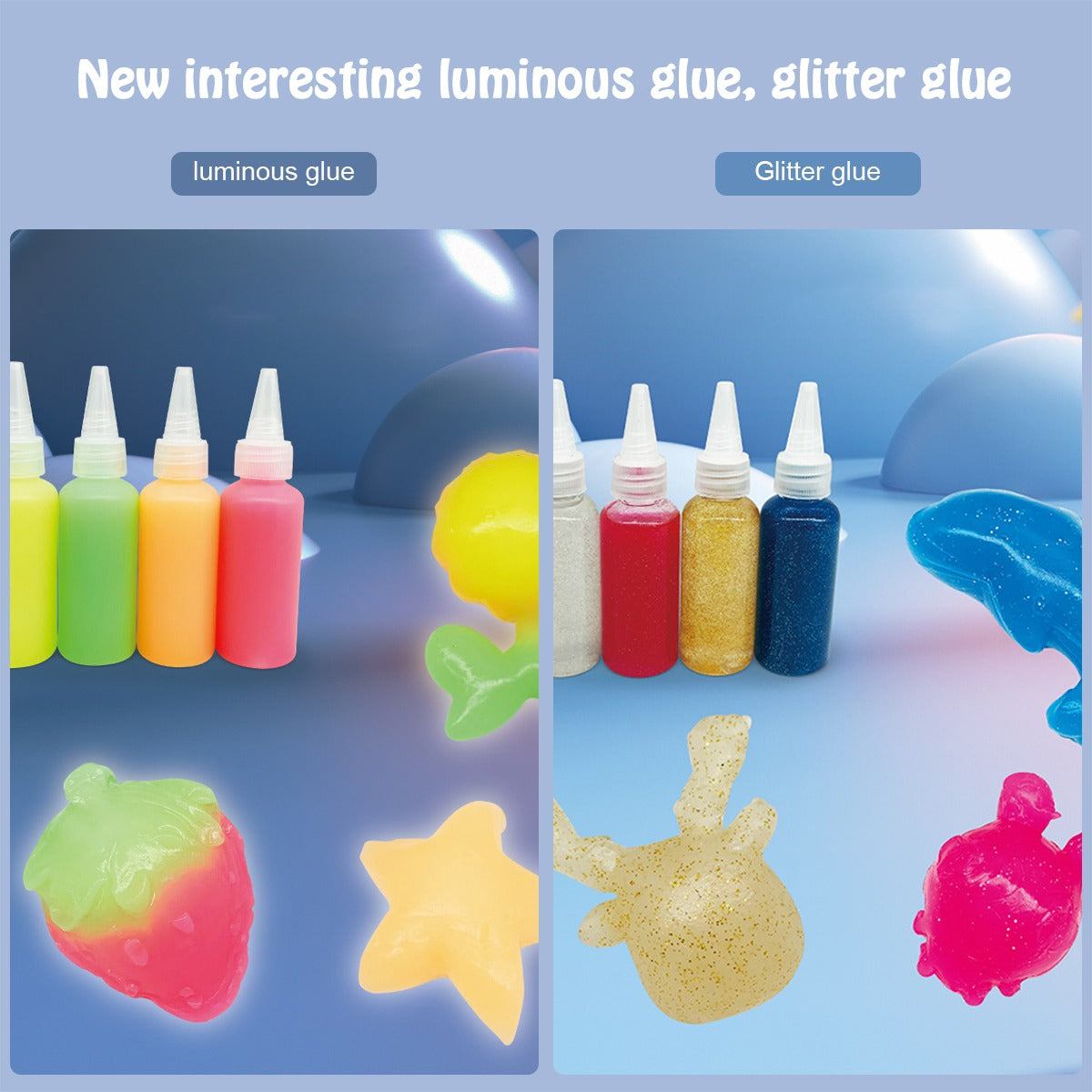 Magical Waterscape Toy Set | Build 3D Jelly Sea Animals | DIY 3D Water Art Kit with 8 Molds & 12 Colors | Fun Learning Toy for Kids