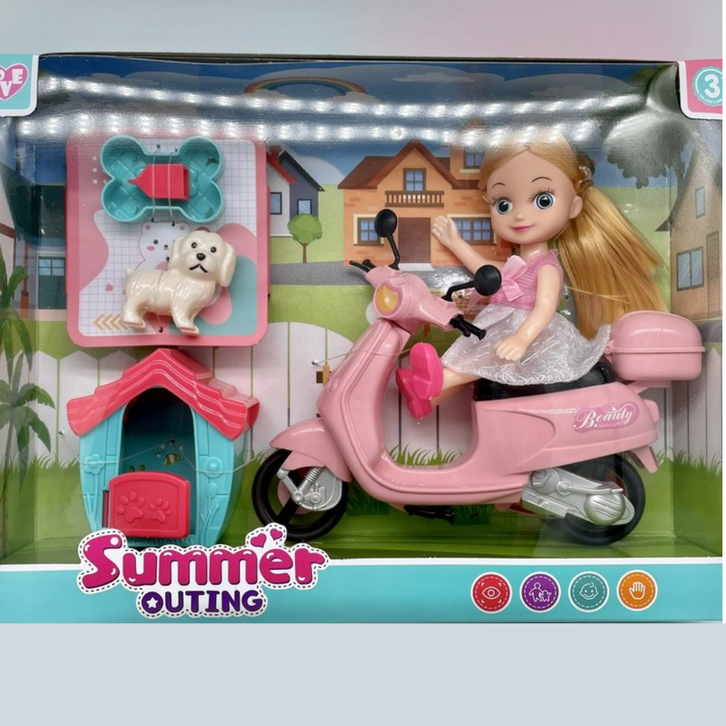Summer Outing Barbie Princess Barbie Doll For Kids