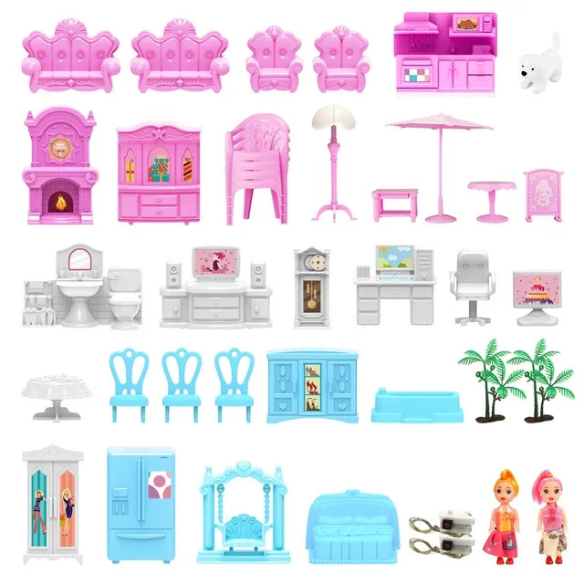 4 Storey Doll House With LED Lights
