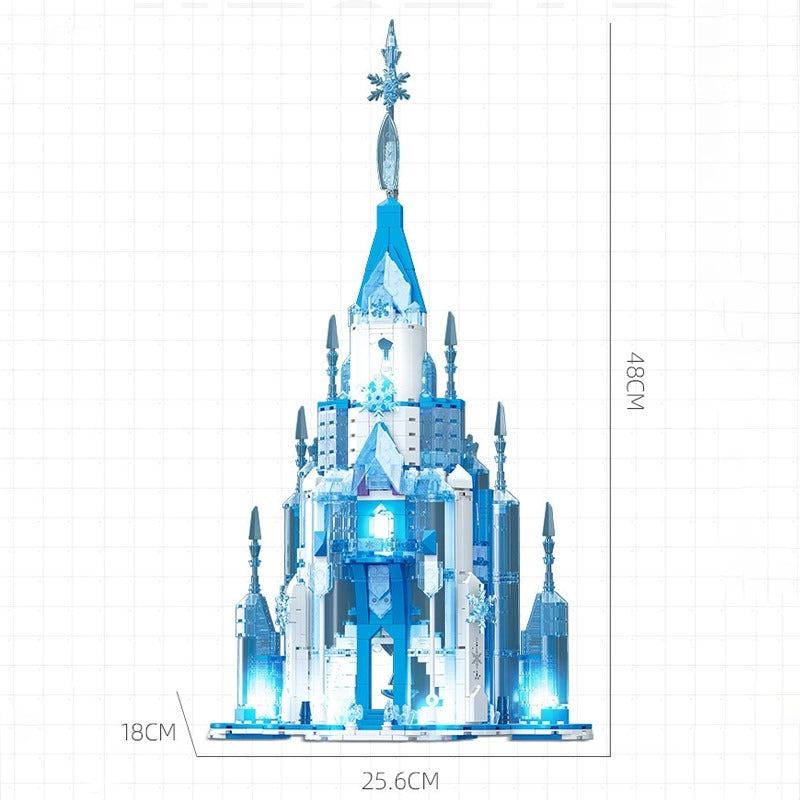 732Pcs Frozen Themed Doll House Playset Kit | DIY & Pretend Play Toy