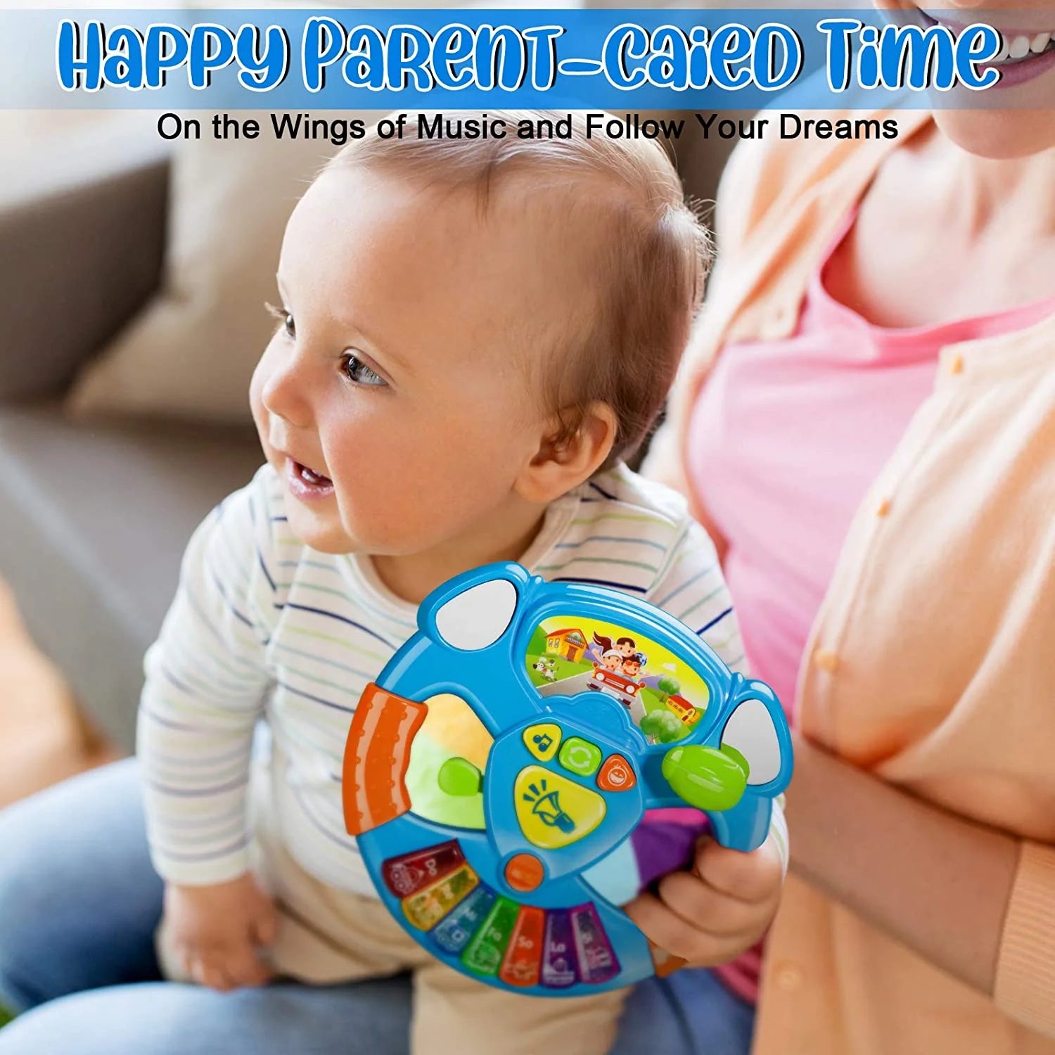 My Baby Steering Wheel Songs Light Note Key Transport Toy For Ki The Toy Factory