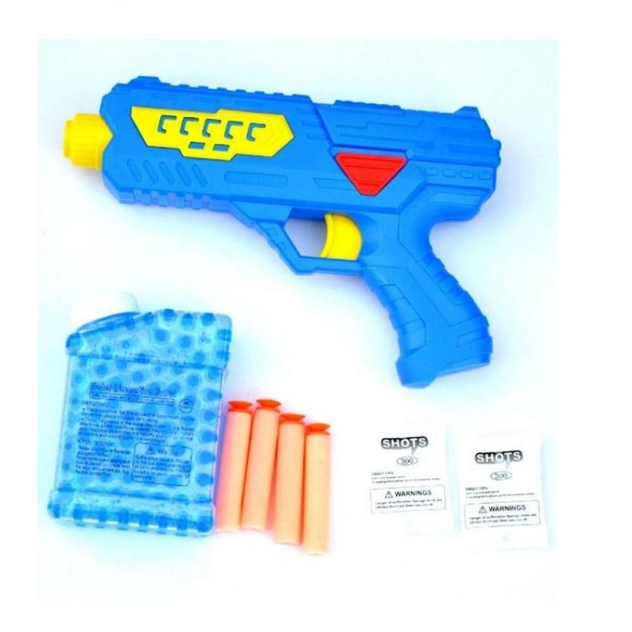 2-In-1 Soft Dart Blowing And Water Crystal Toy Gun