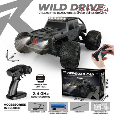 WILD DRIVE RC Rock Climber Monster Truck Rechargeable