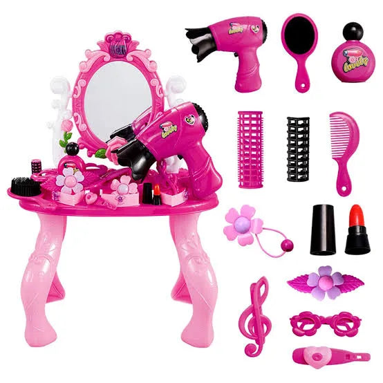 Simulation Dressing & Makeup table With 21 Pcs For Girls
