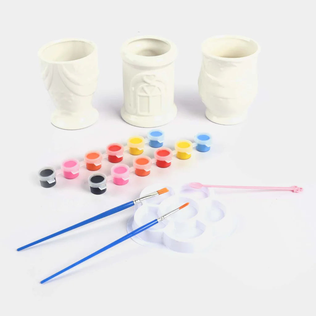 DIY Color & Painting Ceramic Cups Set