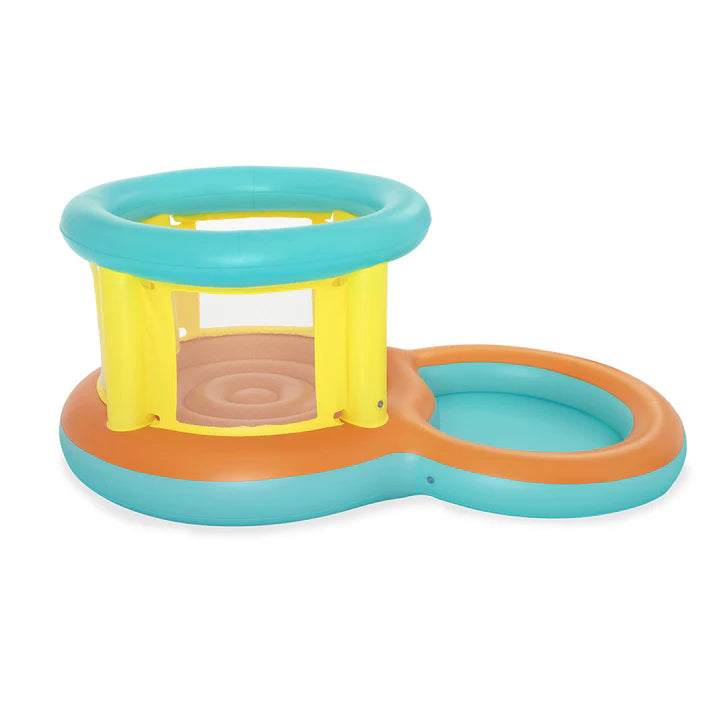 Bestway Inflatable Jumping Bouncer & Paddling Pool 7ft 10in x 4ft 8in x 3ft 4in (5in Depth)