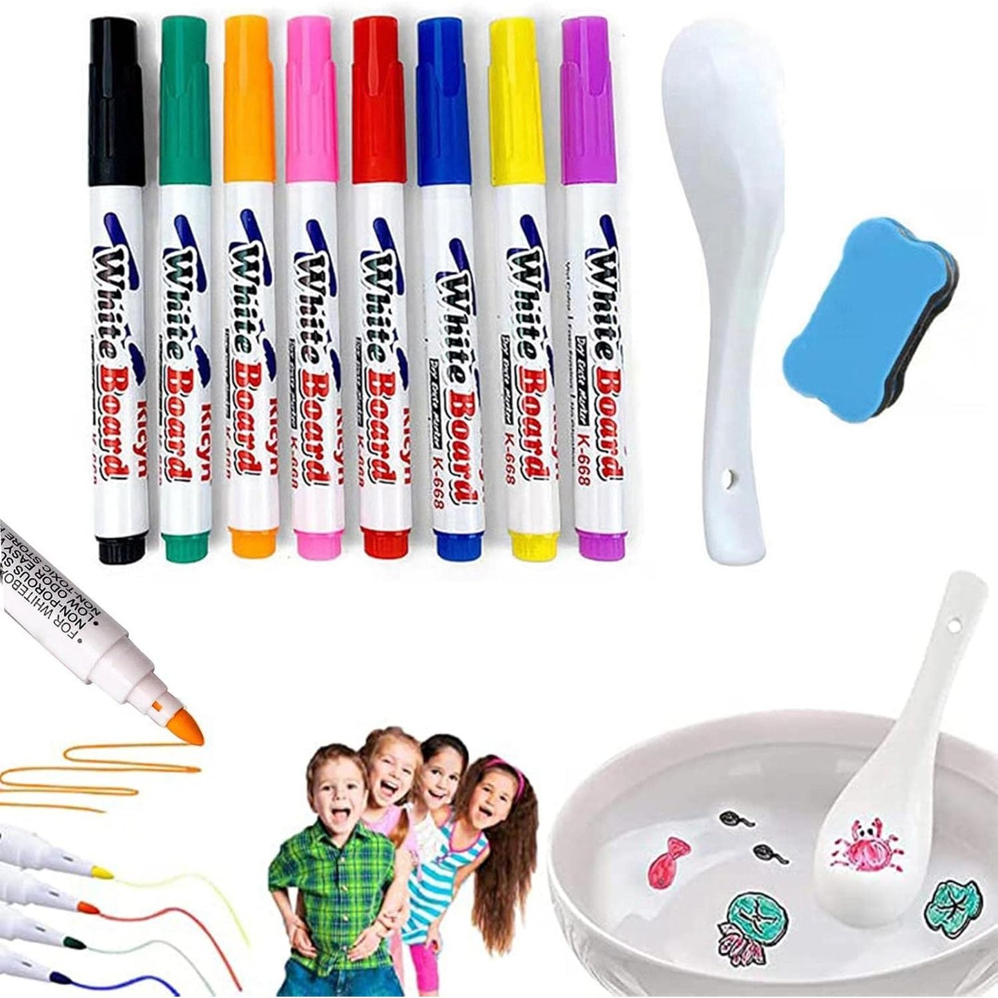 Colorful Magical Water Painting Whiteboard Markers
