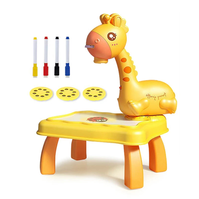 Giraffe Painting Table Projection | Painting Projector Toy For Kids