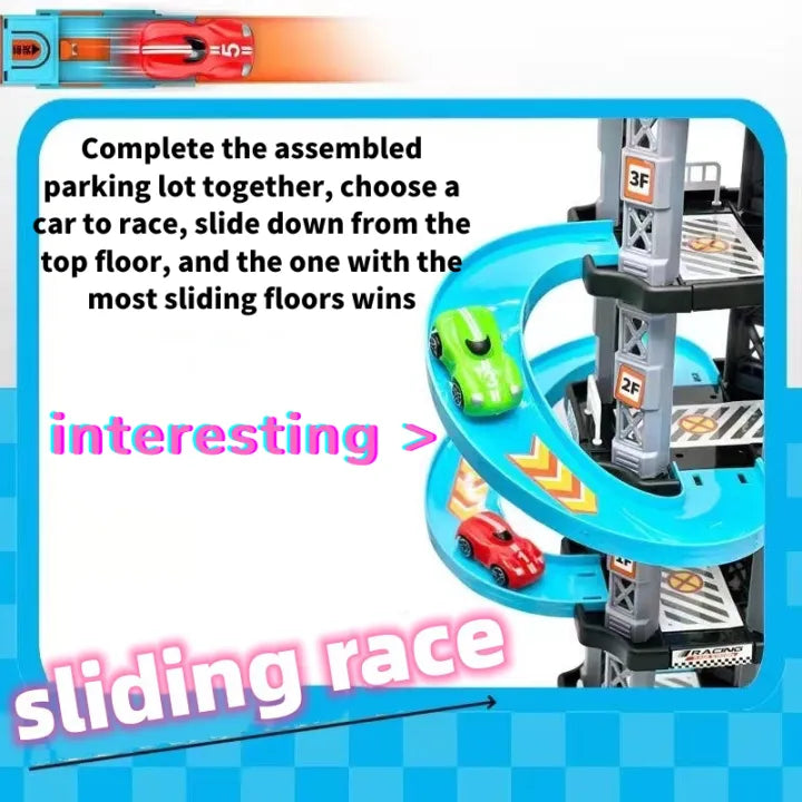 Parking Racing Speed Racing Car Spiral | 24 Pcs Dog Track For Kids