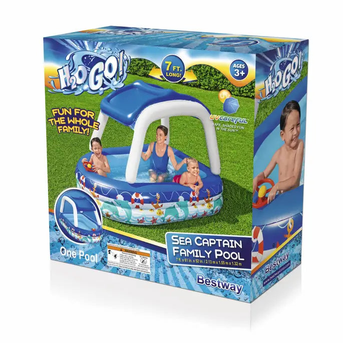 BESTWAY Sea Captain Roof For Family Kids 7ft x 5ft 1in x 4ft 4in (6in Depth)