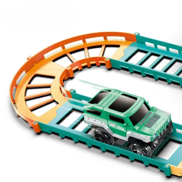 DIY Urban Rail Educational Track Set | Rail Track With Toy Truck