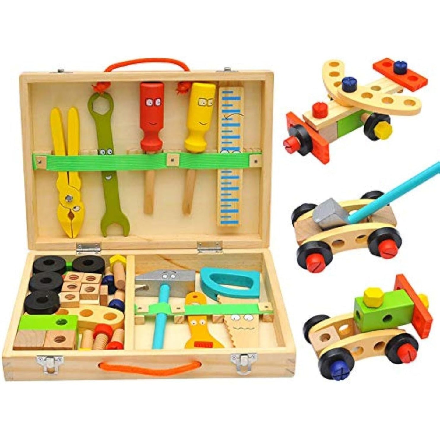 Wooden Nuts & Bolts Construction Toy | DIY Screw Assembly Wooden Toy