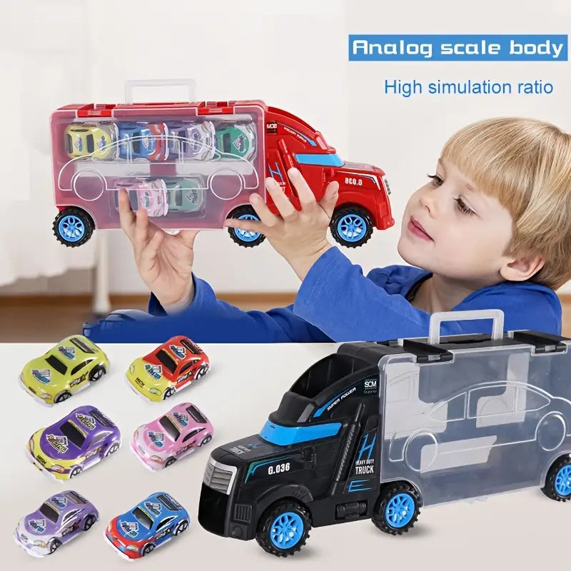 Hot Wheel Heavy Truck Tack Trailer Combination Die Cast | Truck Toy For Kids
