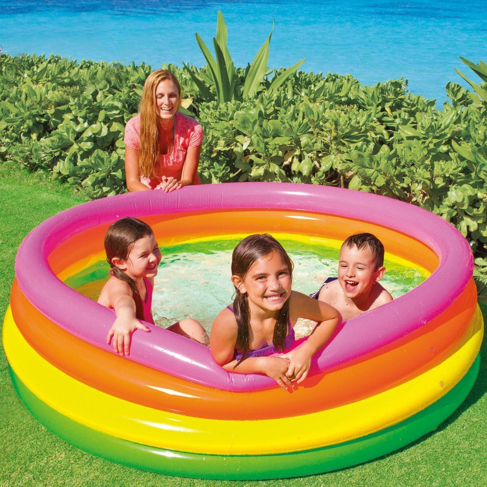 INTEX Inflatable Colorful Swimming Pool For Kids 5ft 6in x 1ft 6in