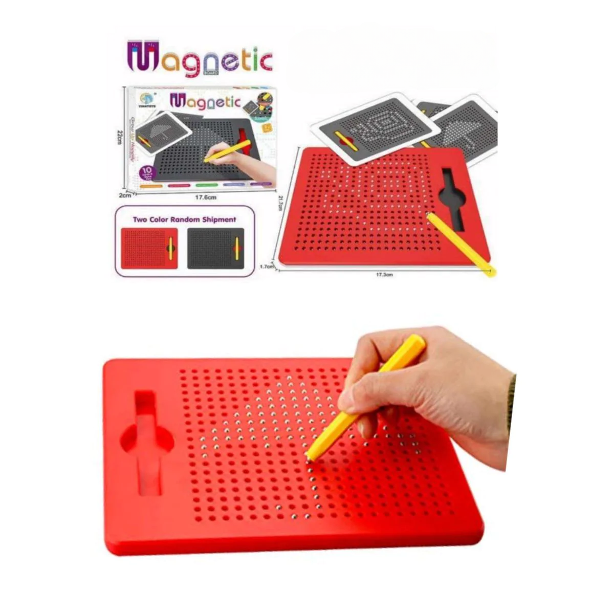 Magnetic Creative Drawing Board | Montessori Pin Art Board For Pixel Art