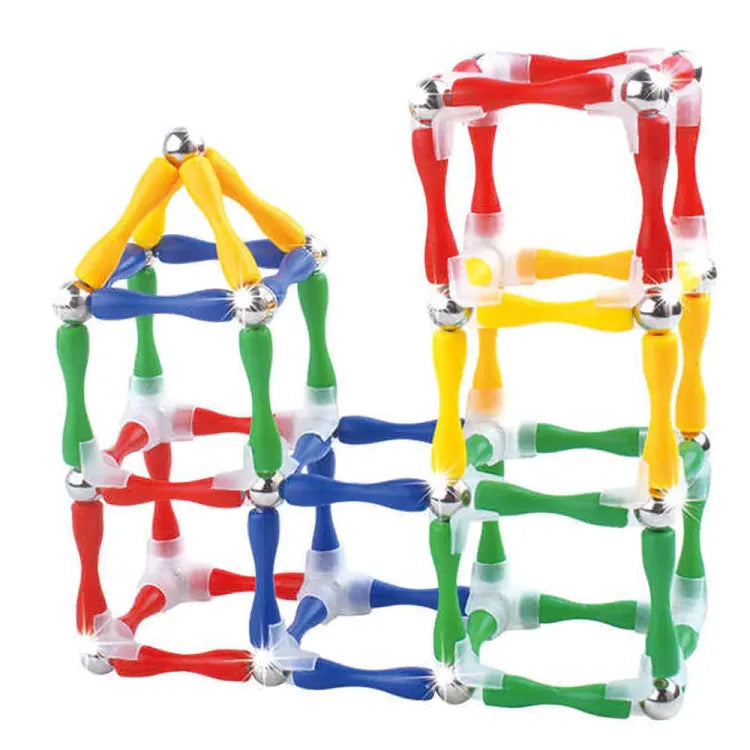 Master Magnetic Construction Blocks | Magnetic Balls & Sticks | 63 & 124 Pcs