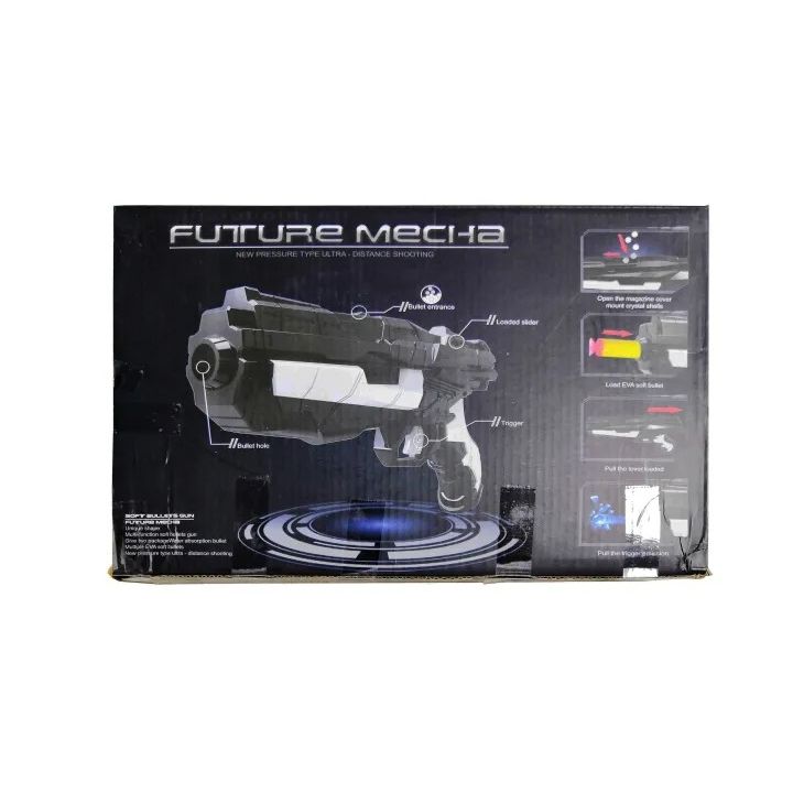 Soft And Water Bullet 2-In-1 Mecha Pistol Gun