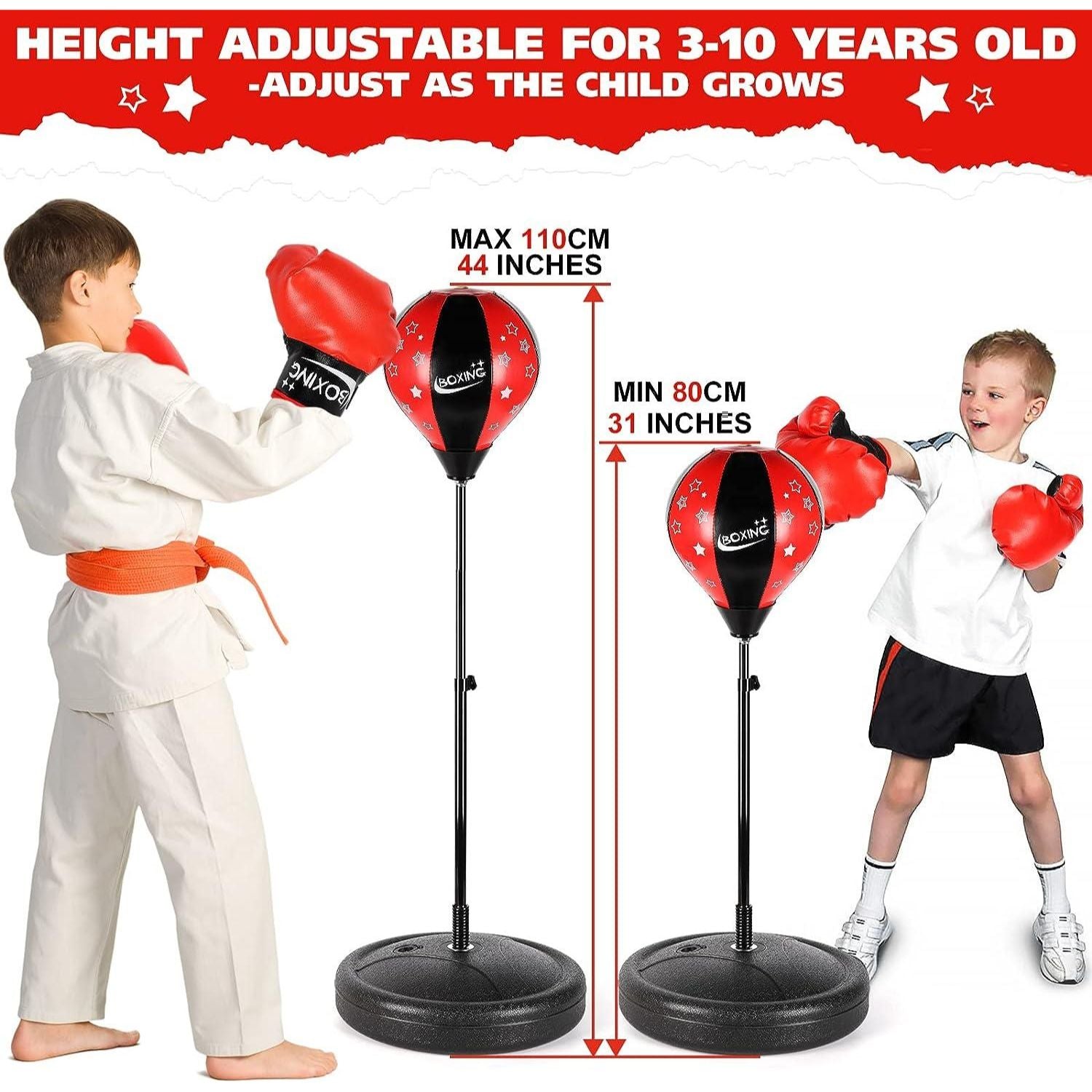 Punching and Kicking Ball With gloves & Stand For Kids