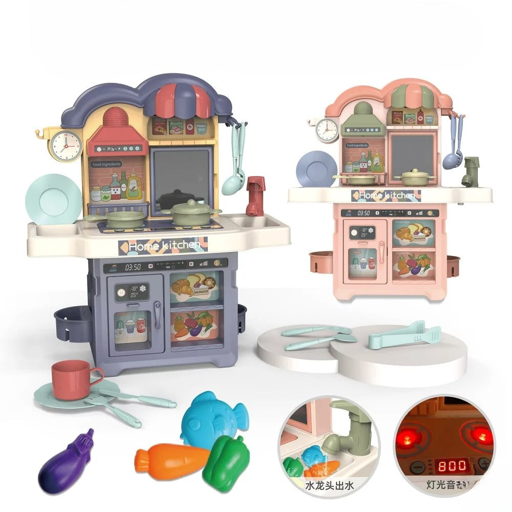 Multifunctional Happy Baby Role-Playing Kitchen Set | Water Sink Faucet With 25+ Accessories
