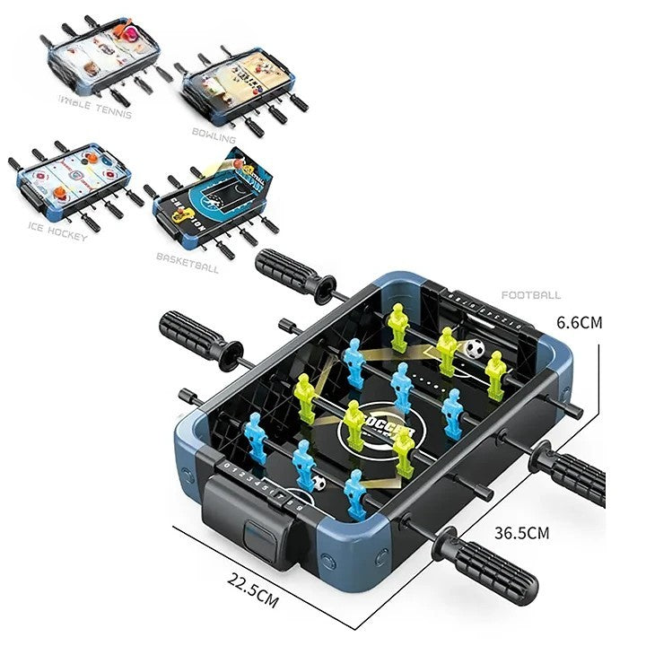 5-in-1 Multi Game Table | Multiplayer Games Including Football Basketball & Table Tennis