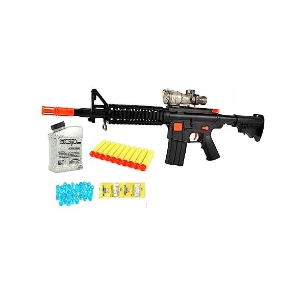 M-16 Double Mode Soft Bullet Rifle | M-16 Bubble & Foam Bullet Gun