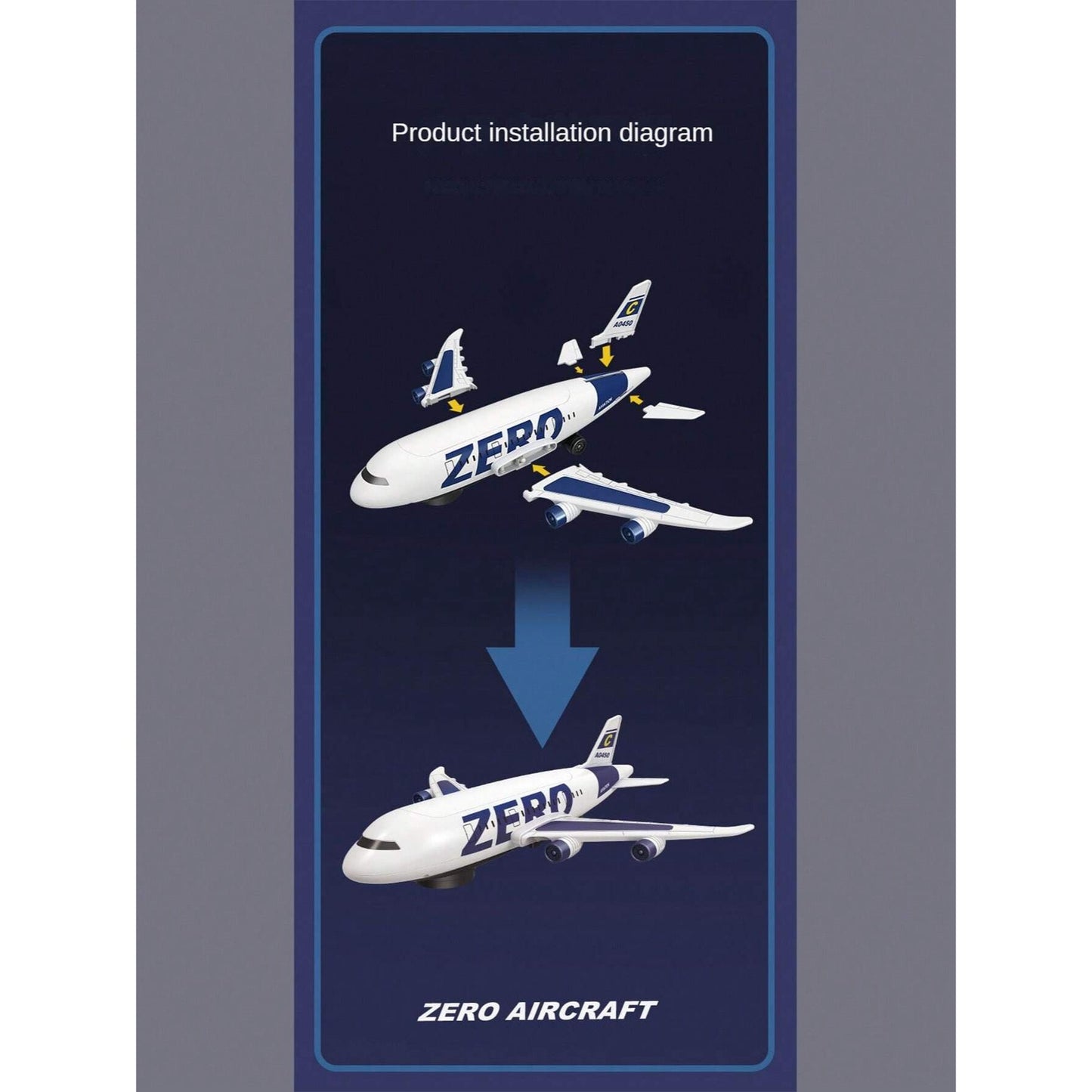 Airliner Plane | Zero Air Craft Toy For Kids