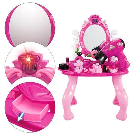 Simulation Dressing & Makeup table With 21 Pcs For Girls