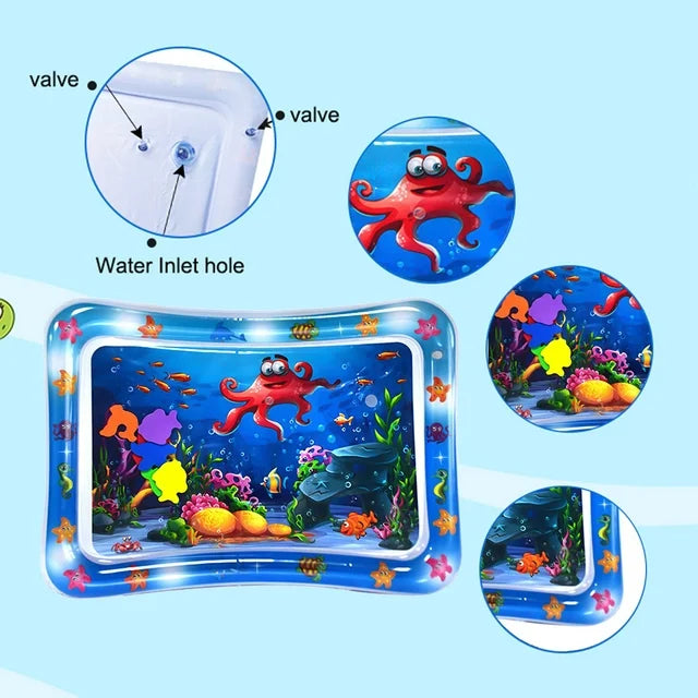 Tropical Fish Inflatable PVC Baby Water Play Mat | Water Mat Toy Kids