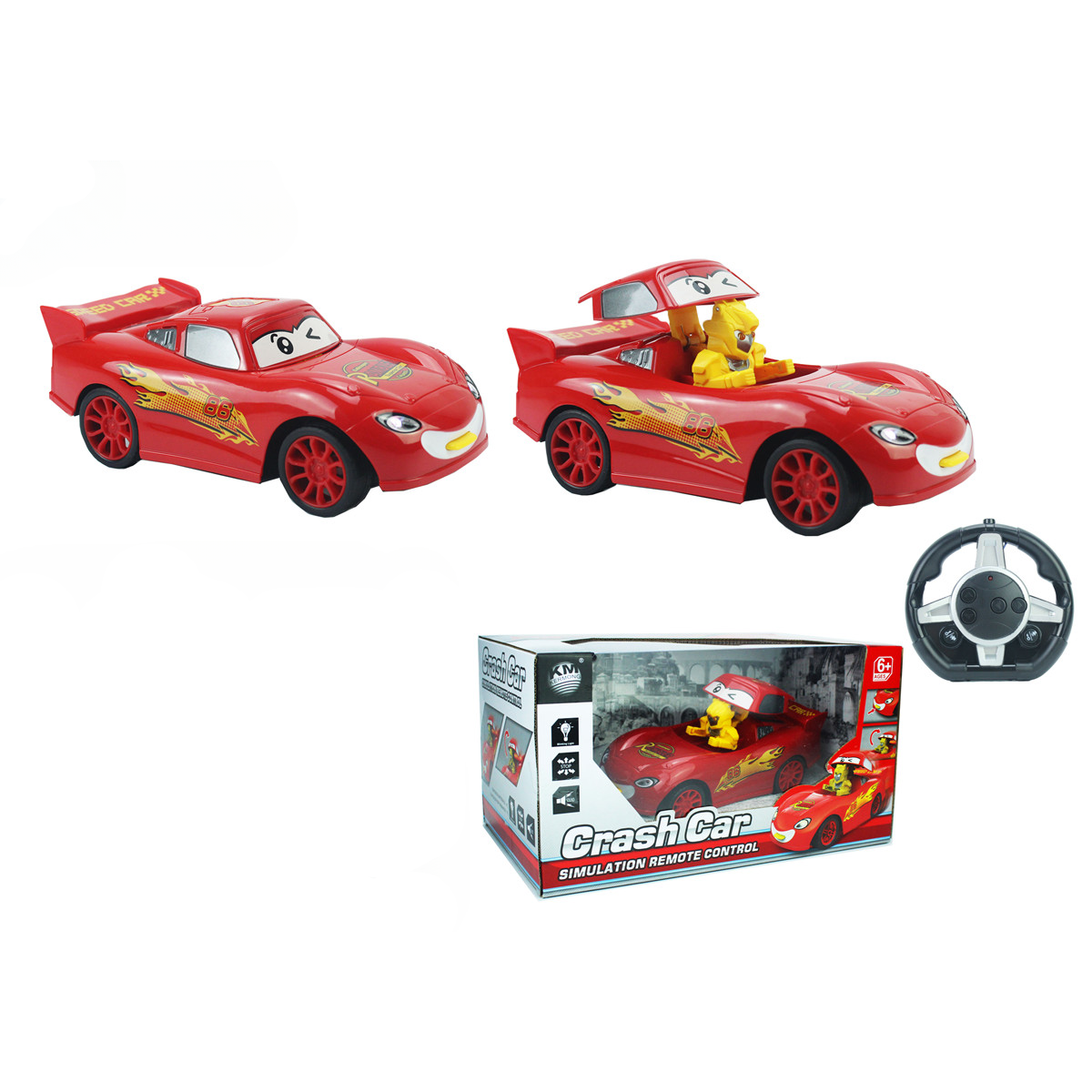 Lightning MCqueen Crash Car RC | Remoter Control Car Toy