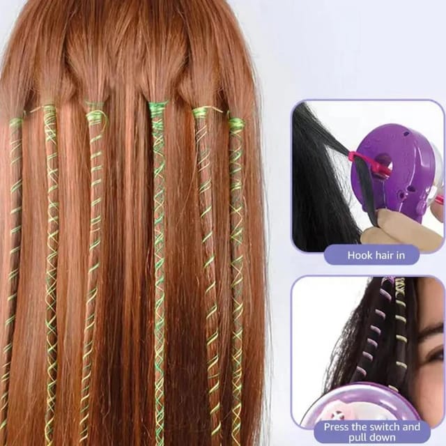 Braided | Electric Automatic Hair Braider | Portable Electric Hair Beading DIY Kit