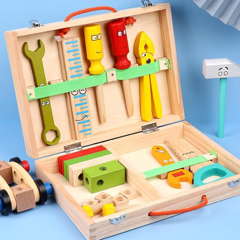 Wooden Nuts & Bolts Construction Toy | DIY Screw Assembly Wooden Toy