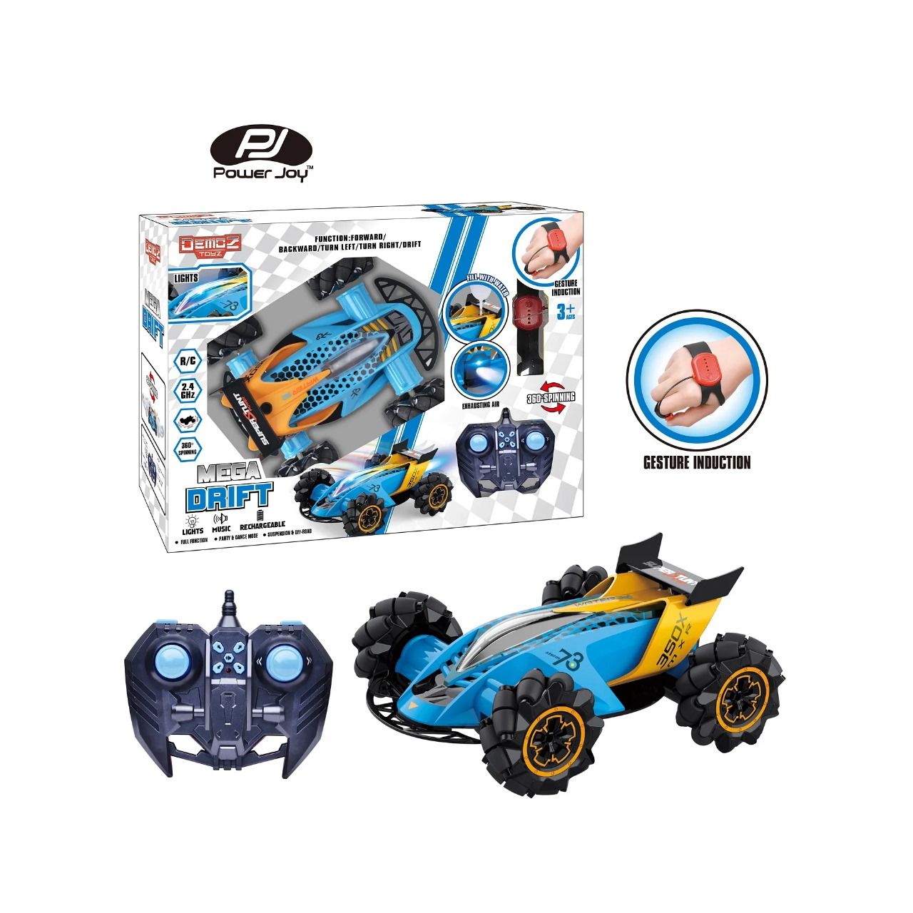 Hand Gesture Remote Control Car With Rechargeable Batteries