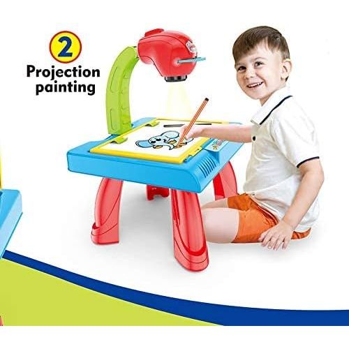Double Sided Drawing Table Projection For Kids