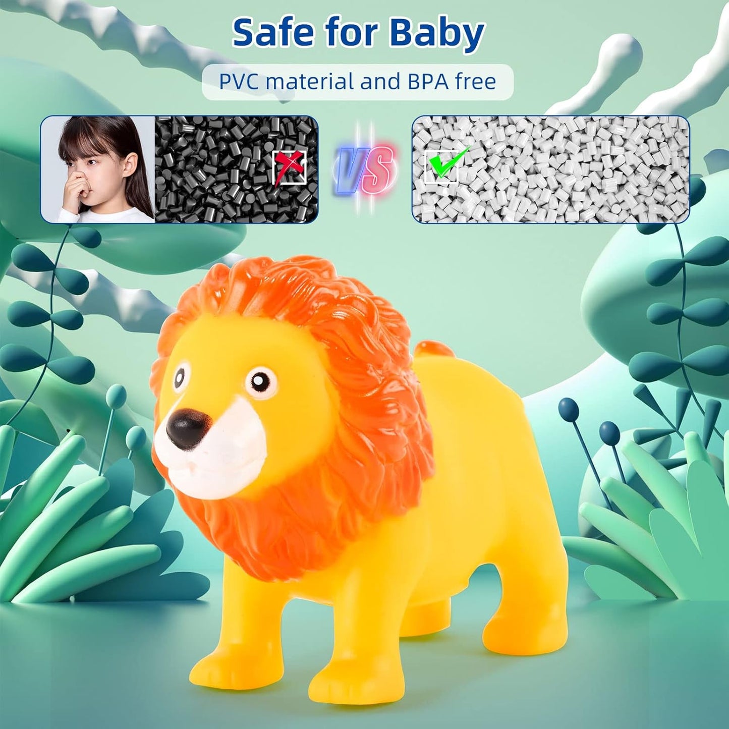 Chu Chu Soft Rubber Bath Toys Animals For Baby
