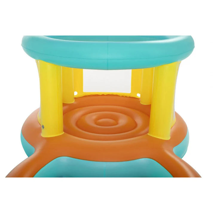 Bestway Inflatable Jumping Bouncer & Paddling Pool 7ft 10in x 4ft 8in x 3ft 4in (5in Depth)