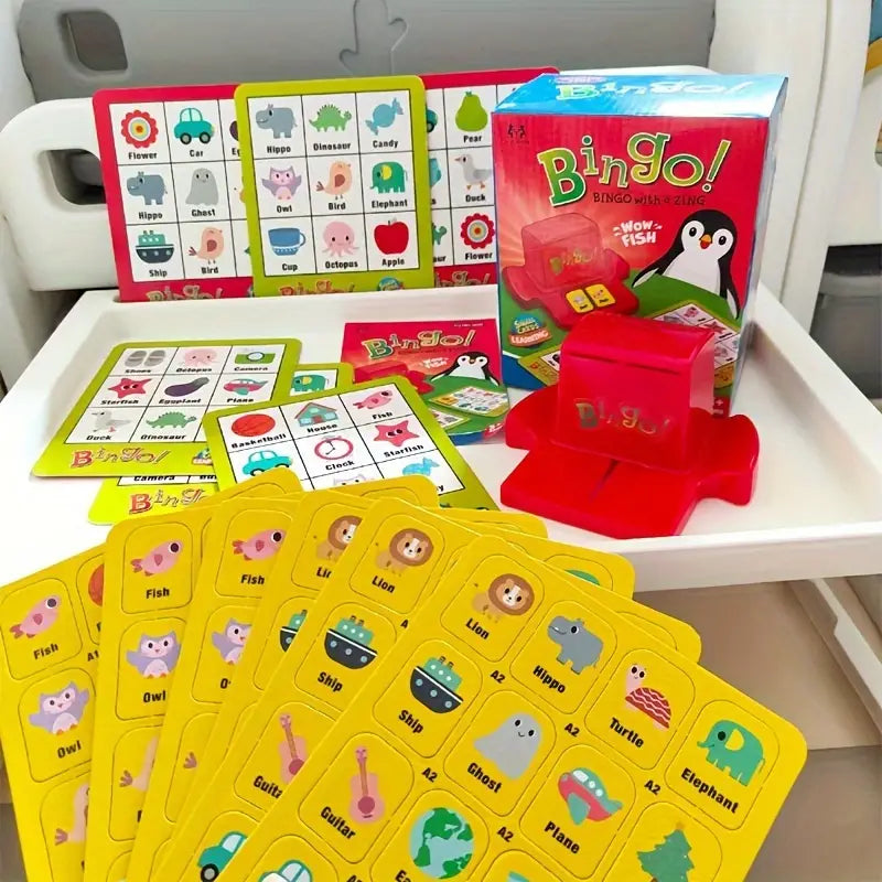 Bingo Penguin Wow Fish | Bingo Cards Toy