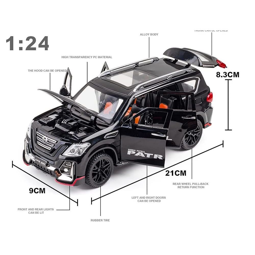 Die Cast Nissan Patrol 1-24 Mini Car | Showpiece Car
