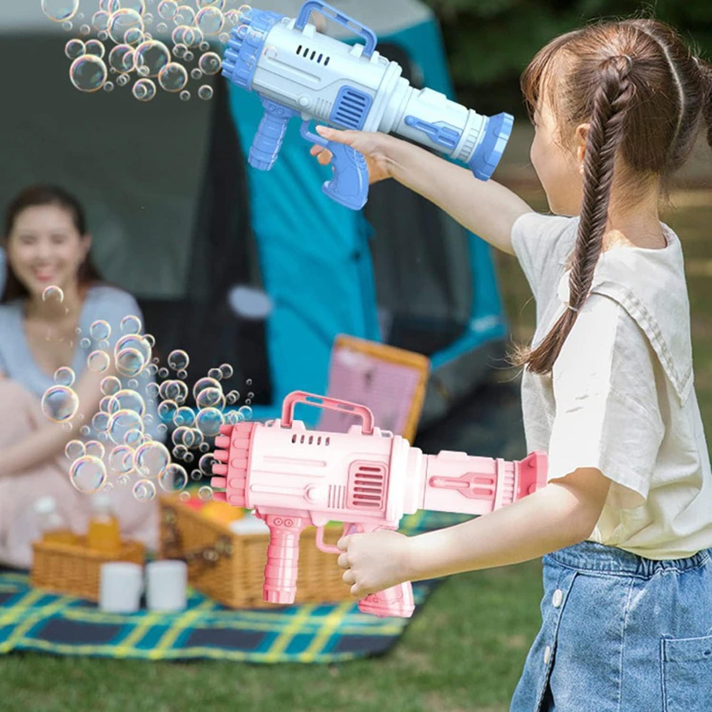 Rocket Launcher Soap Bubble Machine Gun | Bubble Spray Gun