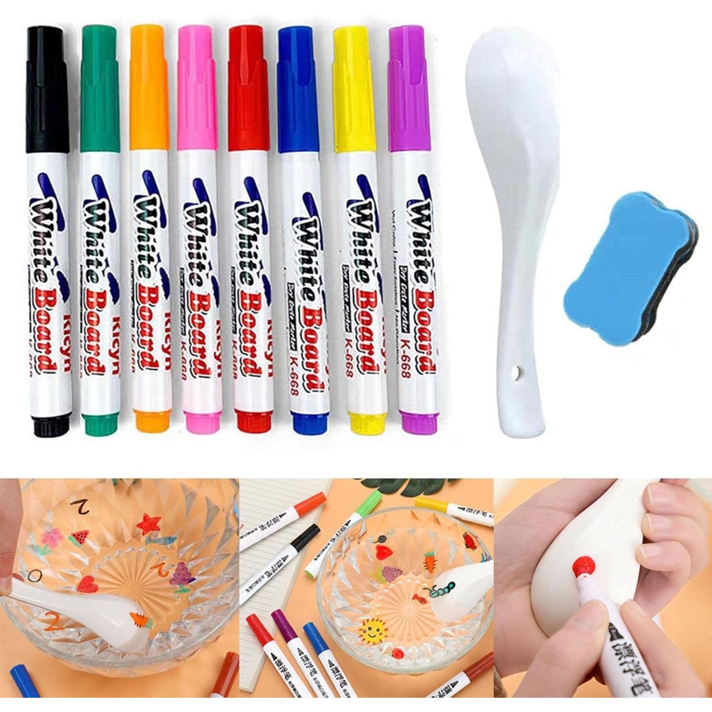Colorful Magical Water Painting Whiteboard Markers