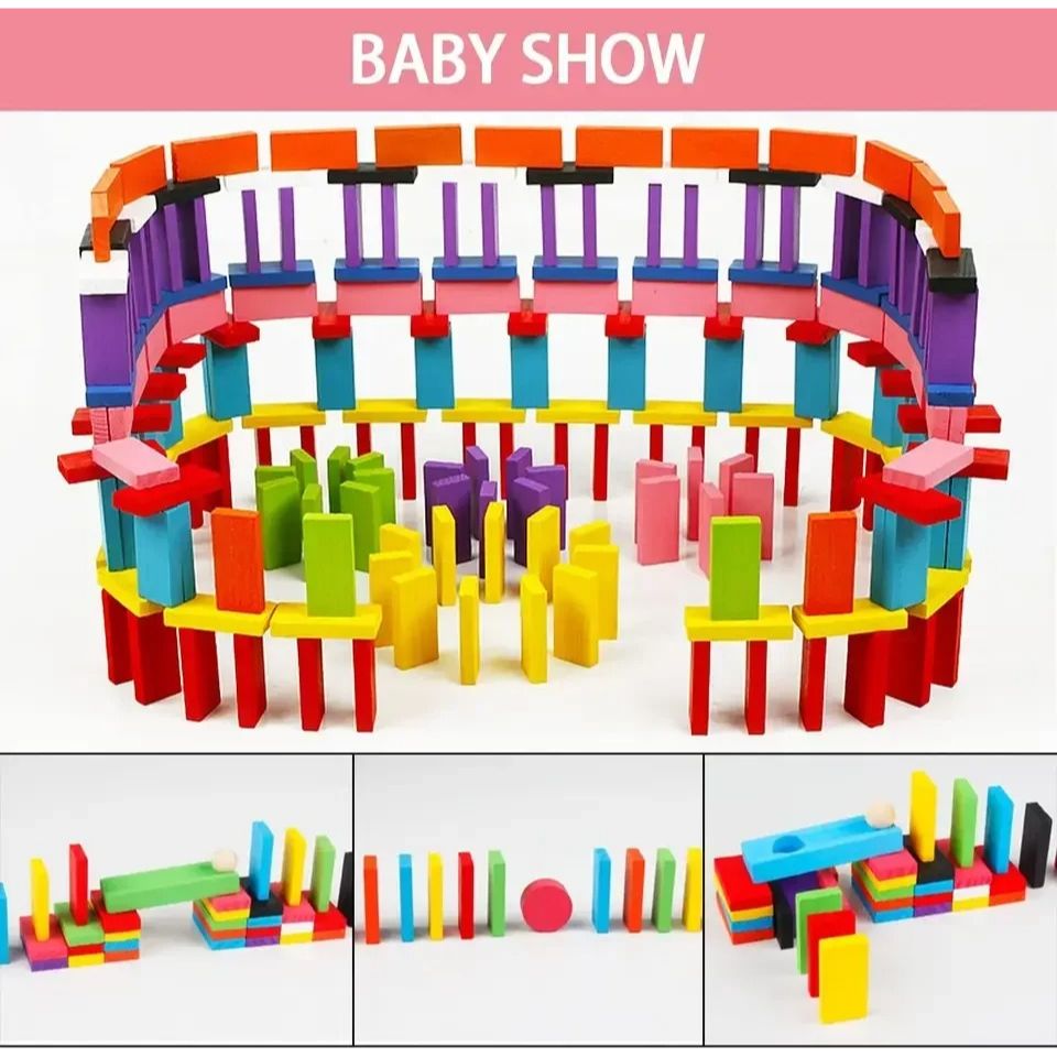 Maze Ball Domino 106Pcs | Domino Blocks For Kids