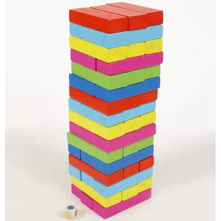 Colorful Jenga Play Set | Jenga Wood Toy