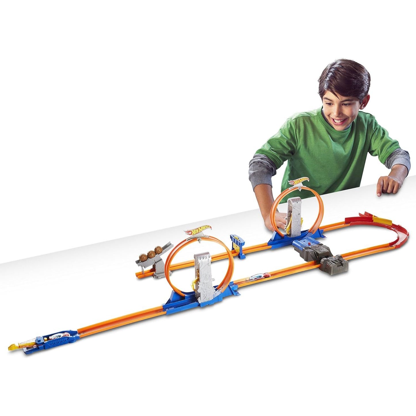 Hot Wheel 360 Degree  Double Ring Speedway Race Track