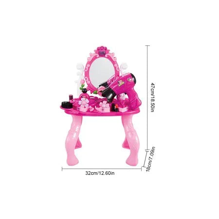 Simulation Dressing & Makeup table With 21 Pcs For Girls